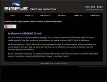Tablet Screenshot of bigeyedirect.com